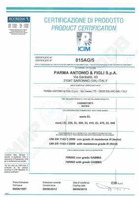 Офисный сейф Parma Antonio&Figli EL 225 KYC3 BLACK